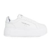 Bright White-Silver Sneakers Calvin Klein Jeans , White , Dames