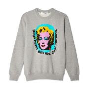 Andy Warhol Print Sweaters Comme des Garçons , Gray , Heren