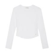 Witte Jane Top Anine Bing , White , Dames