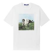 Casual Katoenen T-shirt Junya Watanabe , White , Heren