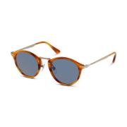 Elegante zonnebril met metalen accenten Persol , Brown , Unisex