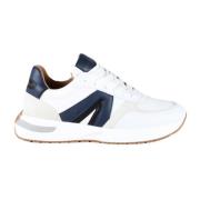 Sneakers - Wit/Blauw - Stijlvol Model Alexander Smith , White , Heren