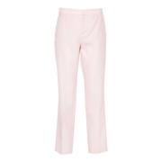 Roze wol-zijde blend broek Fabiana Filippi , Pink , Dames