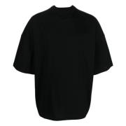 Zwart Katoen Ronde Hals T-Shirt Jil Sander , Black , Heren