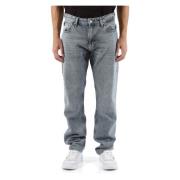 Authentieke Straight Jeans Vijf Zakken Calvin Klein Jeans , Gray , Her...