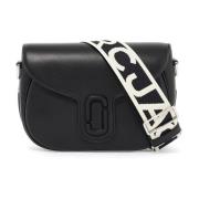 Grote Saddle Bag met Monogramflap Marc Jacobs , Black , Dames