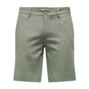 Melange Shorts Only & Sons , Green , Heren