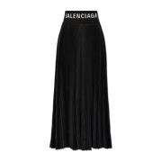 Geplooide rok Balenciaga , Black , Dames