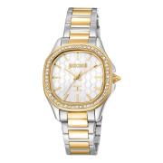 Dames Roestvrijstalen Analoge Horloge Just Cavalli , Gray , Dames