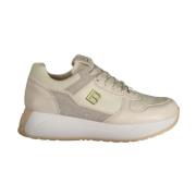Beige Platform Sneaker met Contrastdetails Laura Biagiotti , Beige , D...