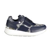 Blauwe Elastische Sneakers met Contrastdetails Laura Biagiotti , Blue ...