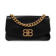 Medium BB Soft Schoudertas Balenciaga , Black , Dames