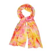 Fuchsia Bedrukte Sjaal - Polyester Desigual , Multicolor , Dames