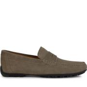 Taupe Grip Moccasins Loafers Beige Geox , Beige , Heren