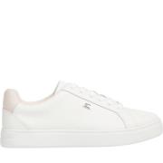 Beige Court Sneaker Dames Sneakers Tommy Hilfiger , White , Dames