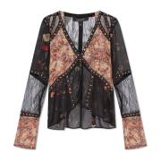 Gemengd Materiaal Top Florence AllSaints , Multicolor , Dames