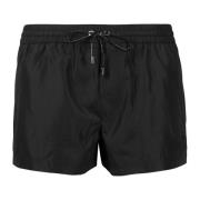 Logo Trekkoord Zwemshorts Dolce & Gabbana , Black , Heren