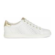 Witte Dames Sneakers D151Bb C0232 Geox , White , Dames