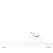 Monogram Bright White Black Slippers Calvin Klein Jeans , White , Dame...