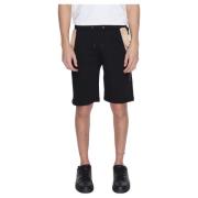 Zwarte Katoenen Shorts met Vetersluiting Alviero Martini 1a Classe , B...