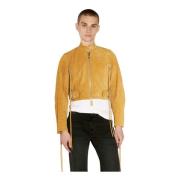 Suede Biker Jacket Eytys , Yellow , Heren