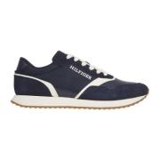 Blauwe Mix Vrijetijdssneakers Tommy Hilfiger , Blue , Heren