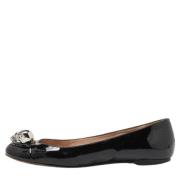 Pre-owned Leather flats Alexander McQueen Pre-owned , Black , Dames