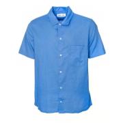 Short Sleeve Shirts Samsøe Samsøe , Blue , Heren