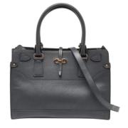 Pre-owned Leather totes Salvatore Ferragamo Pre-owned , Gray , Dames