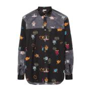 Runway Style All-Over Print Shirt Comme des Garçons , Multicolor , Her...