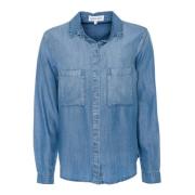 Lichtgewicht Denim Overhemd met Twee Zakken Bella Dahl , Blue , Dames