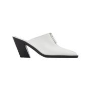 Leather mules Elleme , White , Dames