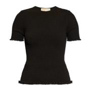 Korte mouwen top Michael Kors , Black , Dames