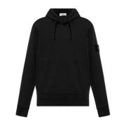 Hoodie Stone Island , Black , Heren