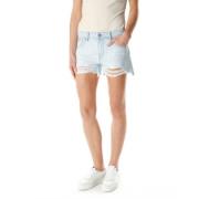 Mid Waist Denim Shorts Pepe Jeans , Blue , Dames