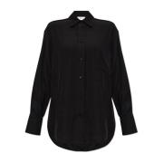 Shirt met logo Victoria Beckham , Black , Dames