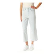 Cropped Wide Leg Jeans Kenzo , Blue , Dames