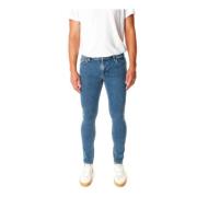 Mid Waist Skinny Fit Jeans Nudie Jeans , Blue , Heren