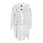 Shirt Dresses Ganni , White , Dames