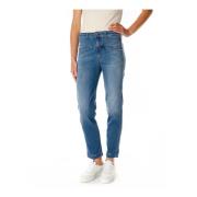 Hoge Taille Tapered Fit Jeans Closed , Blue , Dames