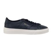 DBS Leren Sneakers Santoni , Blue , Heren