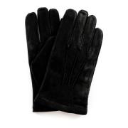 Suède Wol Gevoerde Handschoenen Hestra , Black , Heren