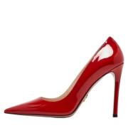 Pre-owned Leather heels Prada Vintage , Red , Dames
