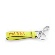 Sleutelhanger met sleutelring en karabijnhaak Marni , Yellow , Unisex