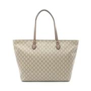 Pre-owned Leather totes Gucci Vintage , Beige , Dames