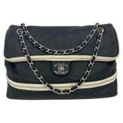 Pre-owned Leather chanel-bags Chanel Vintage , Black , Dames