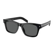 Black/Grey Sunglasses A17S Style Prada , Black , Heren