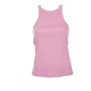 Racerback Geribbelde Tanktop Closed , Pink , Dames