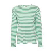 Round-neck Knitwear Closed , Green , Dames