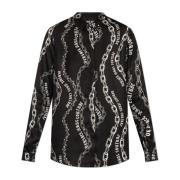 Gestreept overhemd Versace Jeans Couture , Black , Dames